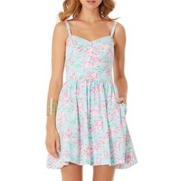 Lilly Pulitzer Lobstah Roll Ardleigh Mini Dress Sz. 0 - Picture 1 of 7